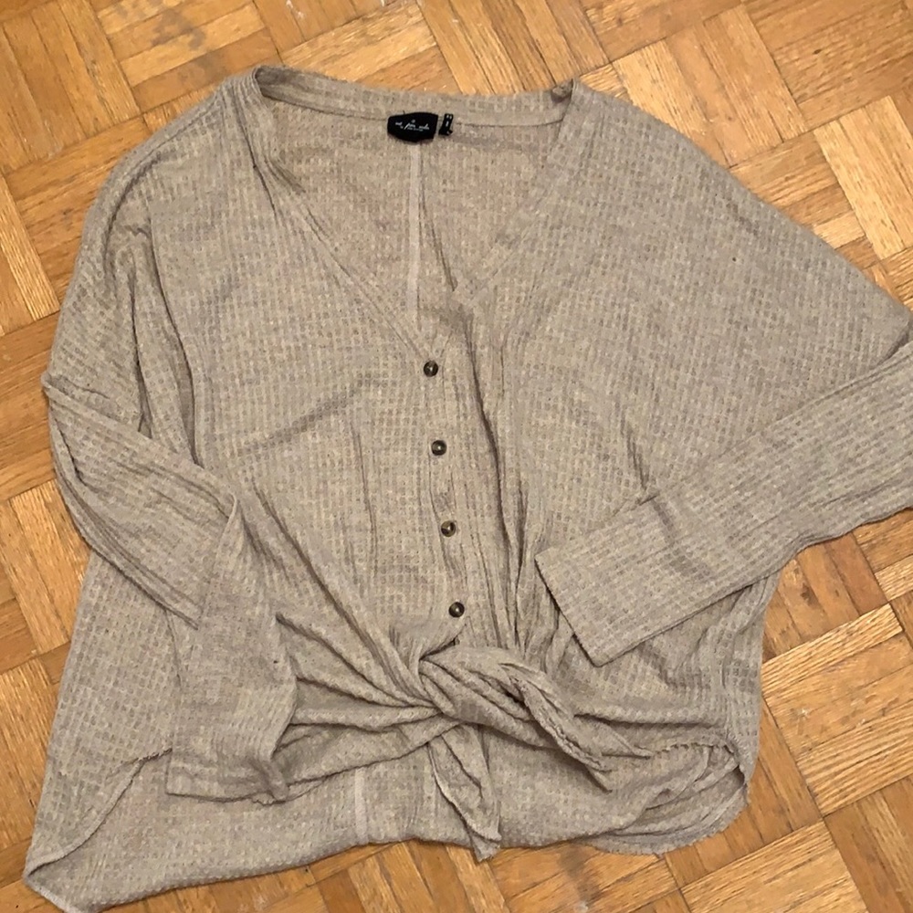 Urban Outfitters Taupe Button Shirt